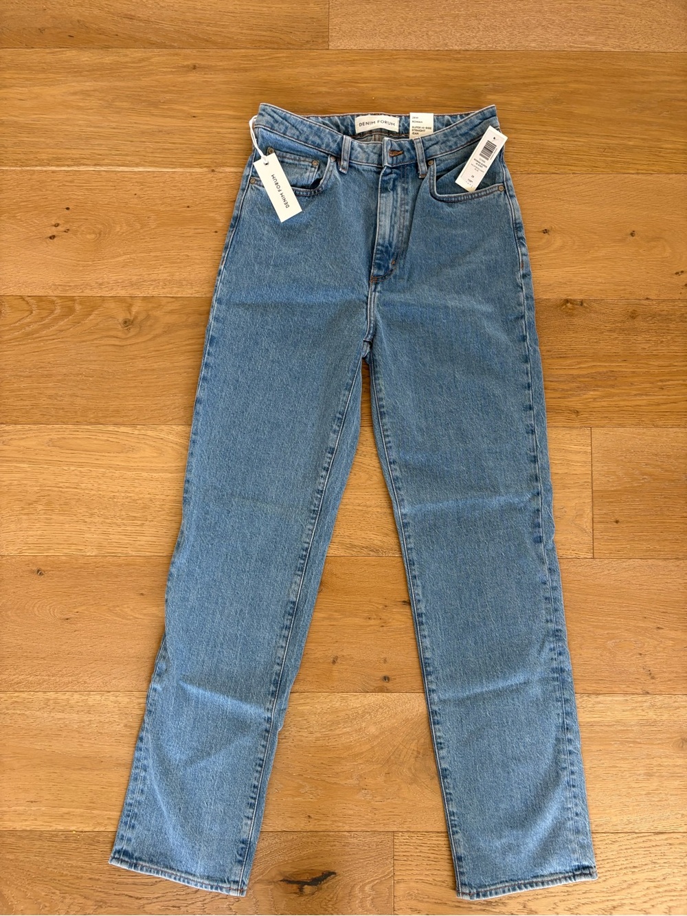 Denim Forum Rowan Super Hi-Rise Straight Jean - Picture 2 of 5